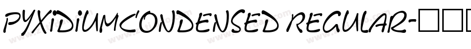 PyxidiumCondensed Regular字体转换